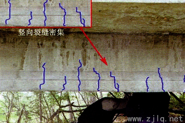 主梁橫跨豎向裂縫(http://www.gyjrwz.cn)