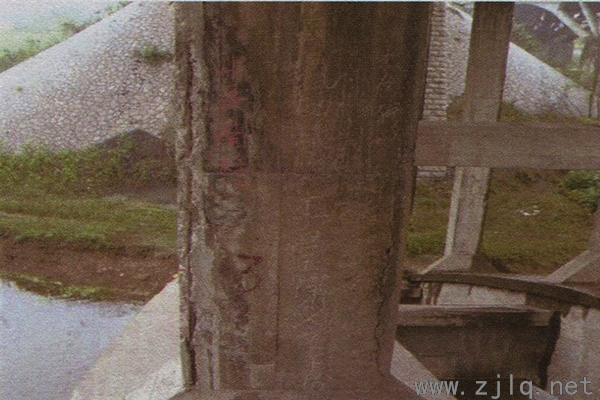 拱上立柱混凝土剝落鋼筋銹蝕2（http://www.gyjrwz.cn/）